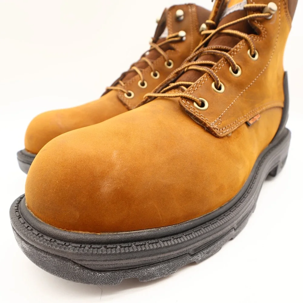 Carhartt Ironwood Work Boots Mens 9.5 M Brown Leather Alloy Toe Waterproof NWT
